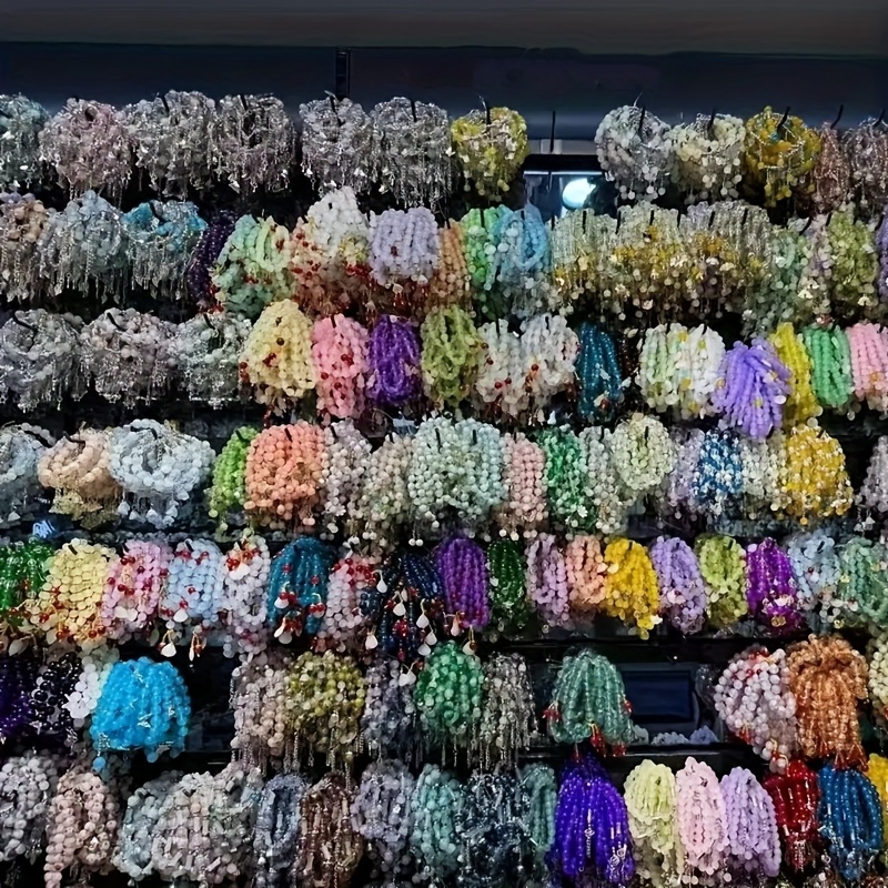 70pcs set colorful glass charm bracelets fish tail - Temu