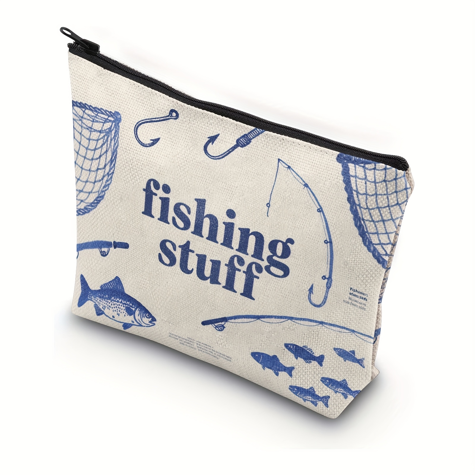 Image of Fishing Gear Pouch Bag, Fishing Tackle Pouch For Dad And Birthday Or Father's Day Gift, For Dad's Tackle Kit