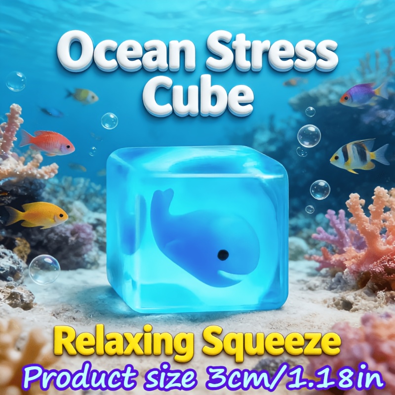   1pc random fufu   fidget toy blue ocean small animal   toy slow rebound 3d maltose toy squeezable and kneadable   cartoon small     blue slow rebound soft toy   by children