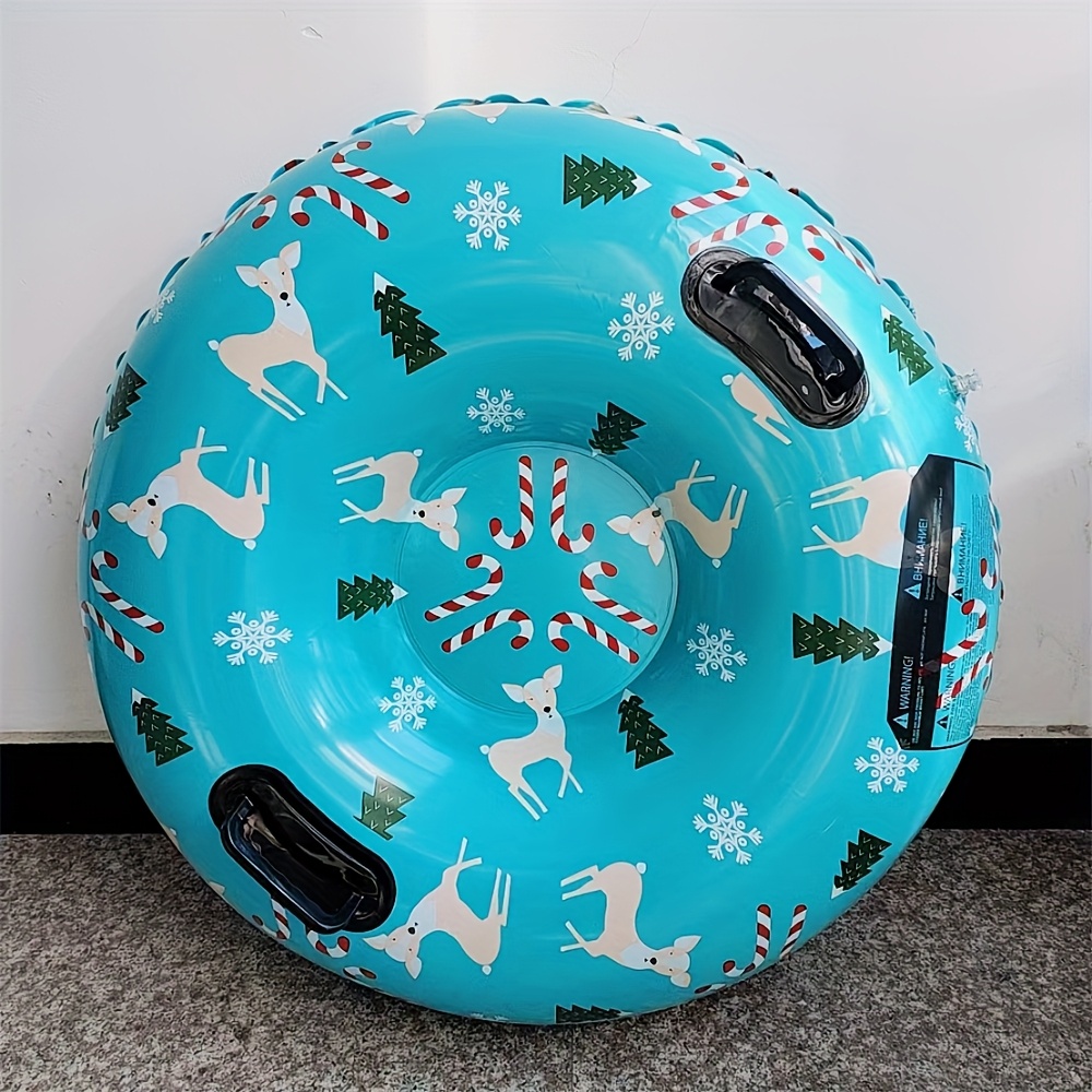 A Cute Animal-Shaped Snow Tube Made of Durable PVC Material, Portable And Designed to Prevent Tipping Over, Perfect for Outdoor Leisure And Family Activities