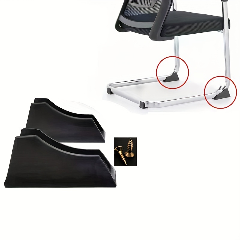 Image of Anti-tilt Square Tube Chair Leg Pads For Office Chairs To Prevent And Provide Non-slip Protection