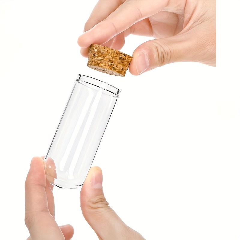 36 Pack Glass Cloche Dome Bottles with Cork Stoppers