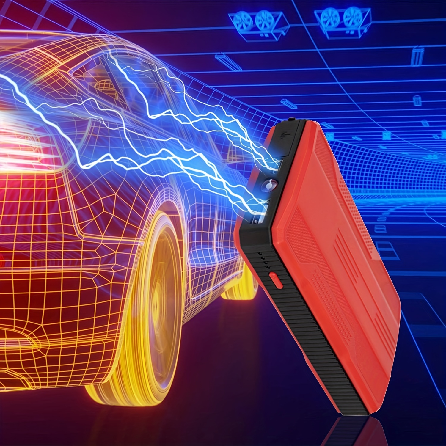 99000mAh Jump Starter & Power Bank with USB Fast Charging