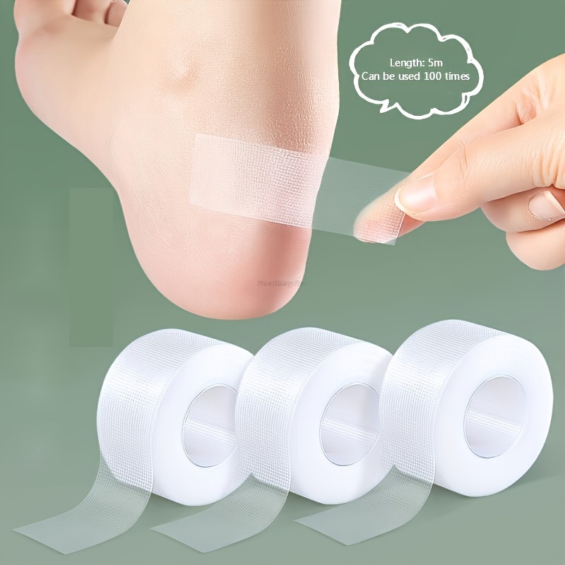 

5m Roll Of Transparent Silicone Gel Tape For Blisters, Unscented, Flexible Protection For Feet, Fingers, Toes - Waterproof, Reusable, Invisible Fit - Essential For Travel & Shoe Comfort