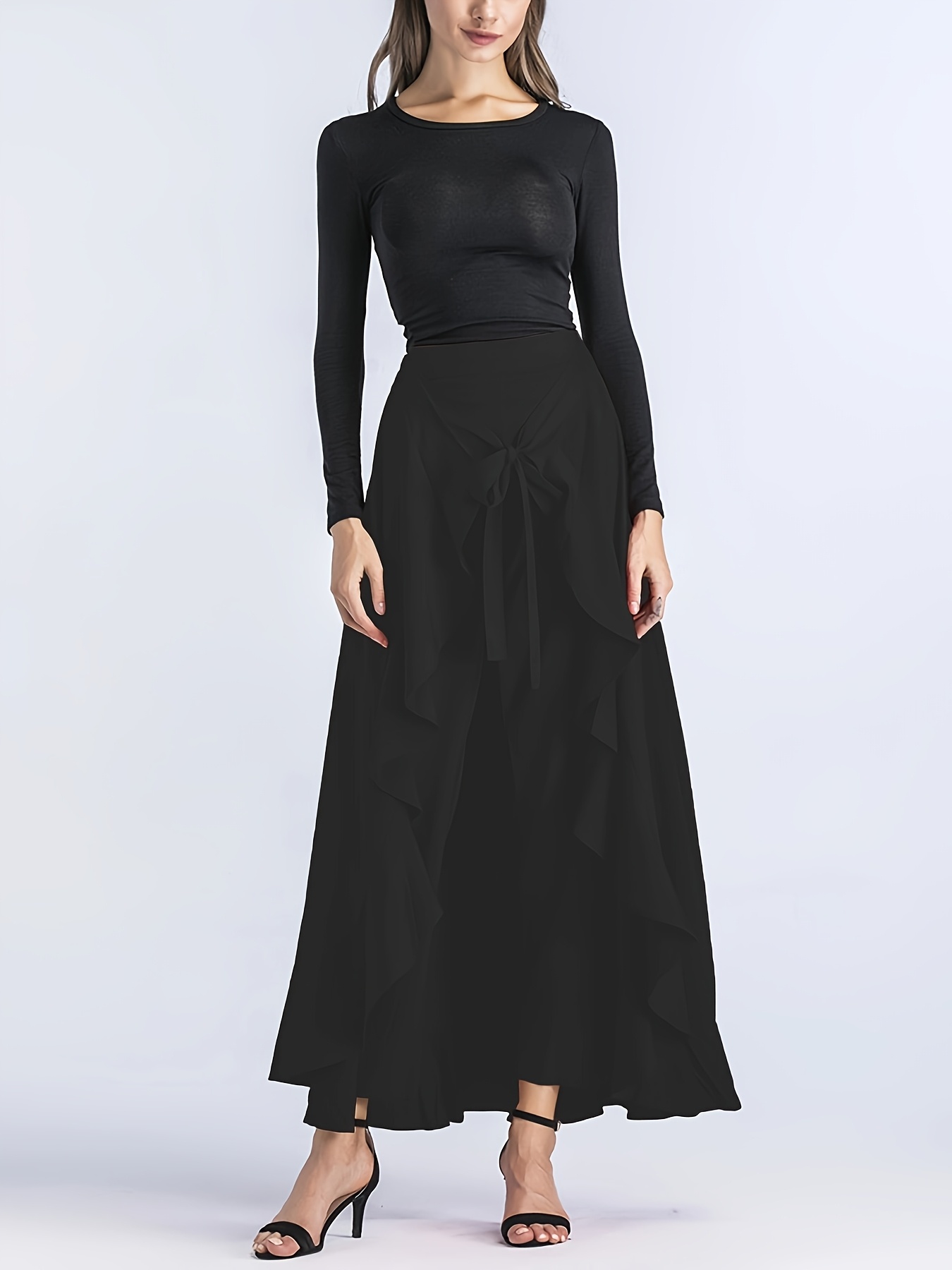 chinese dress ladies Encroaching Maxi Dress With Trouser Pants – Eshaani Jayaswal main image 1