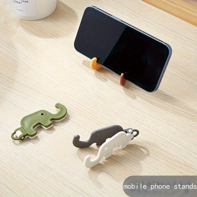 

Elephant Phone Stand Holder, Portable Keychain Decoration, Durable Pp Material