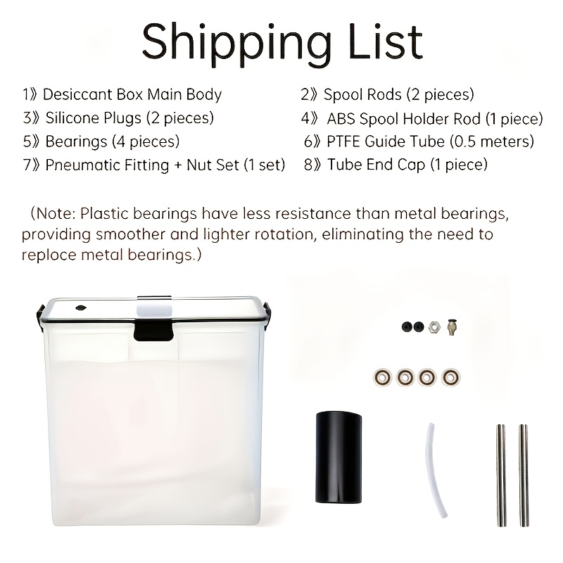 Image of 3d Printer Filament Dryer Box New Upgrade Filament Sealing Moisture- Real-time Monitoring 3d Printer Tools Storage Box