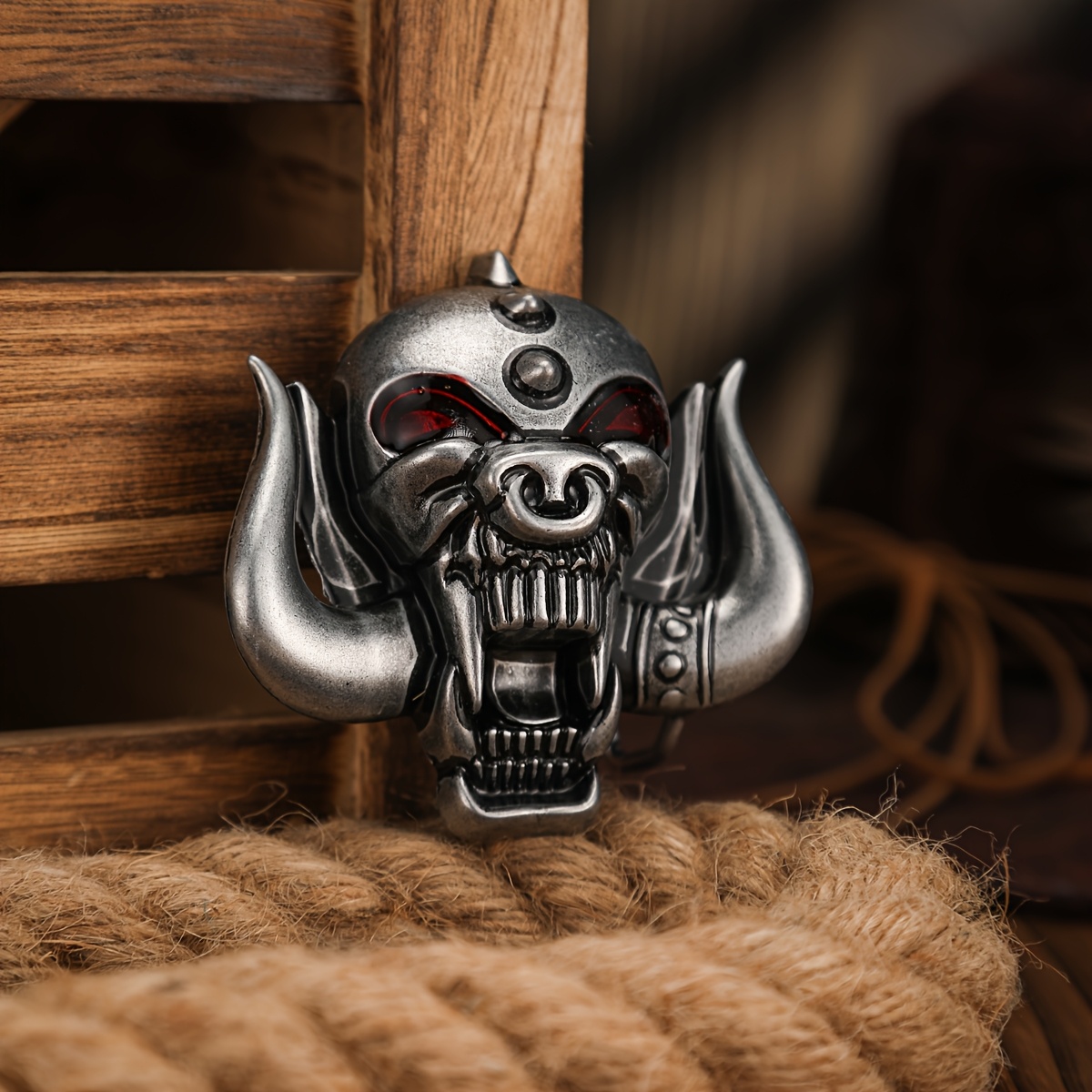 TEMU Boucle de ceinture modèle squelette d'Halloween, boucle de ceinture en métal de style western