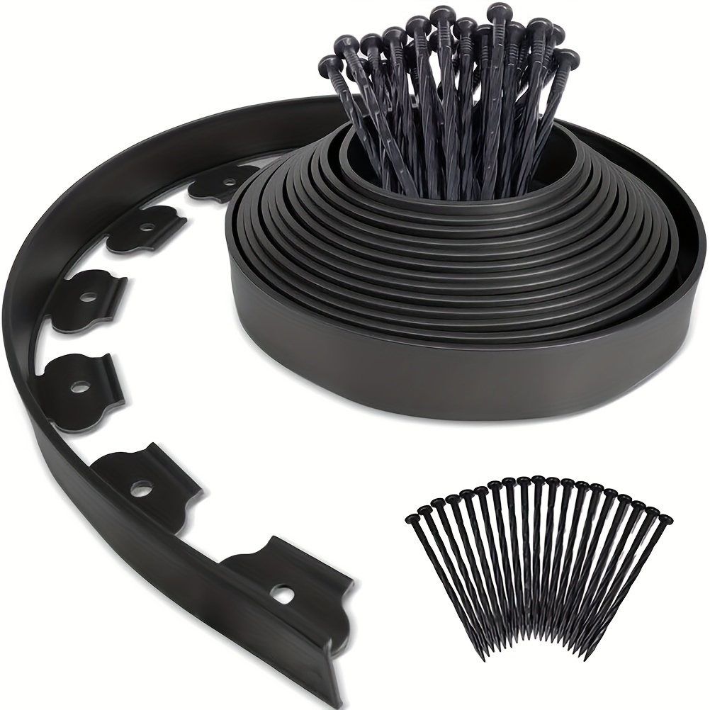 

Landscape Edging Kits With Nylon Spiral Spikes, No Dig Garden Edging For Lawn Edging Yard Pathway Edging Landscape Edging Kit Garden Edging