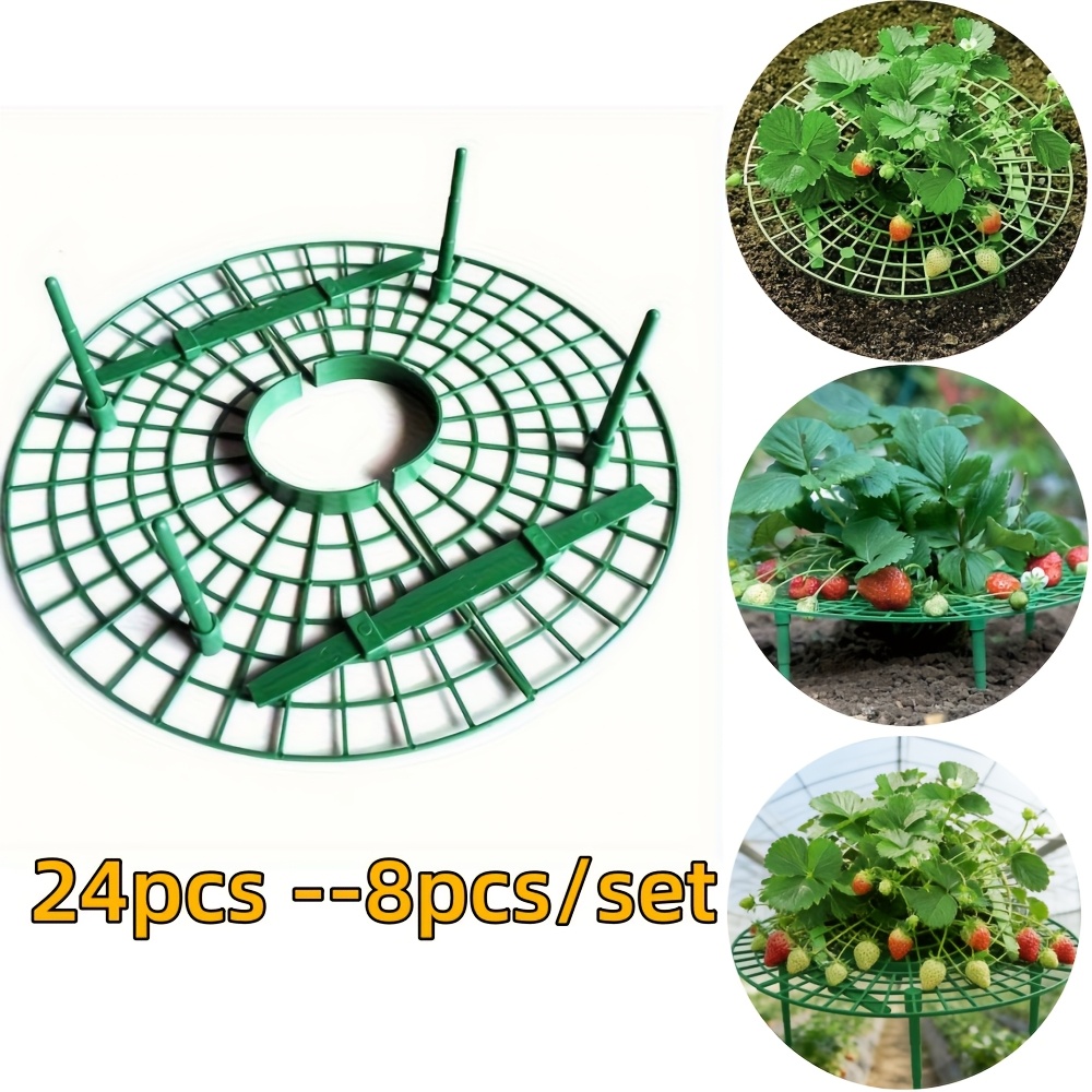 E-shop 24 Stück (3 Sets), Kombination - Hochwertiger Erdbeer-Pflanztopf - Schnelles Installationsdesign - Multifunktionaler Pflanzenständer,