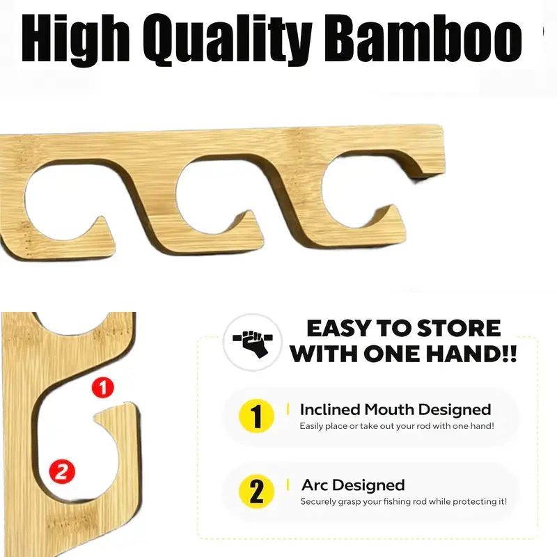 2pcs wooden fishing rod rack wall ceiling mount vertical - Temu Oman 2pcs wooden fishing rod rack wall ceiling mount vertical - Temu Oman