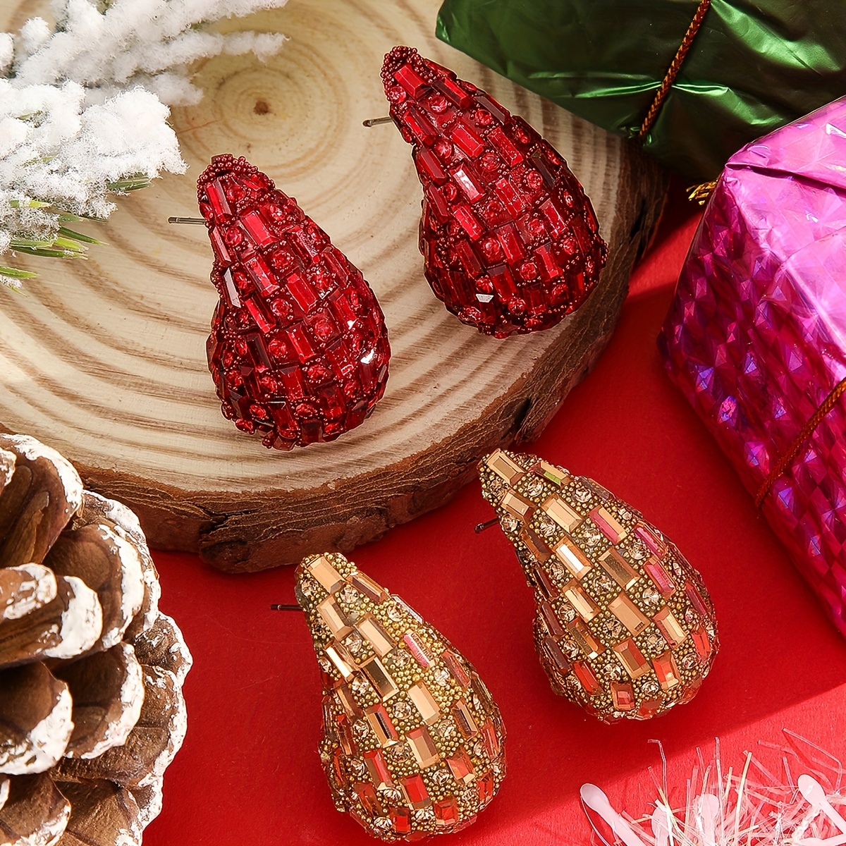 

Drop Earrings Women's Holiday Party Earrings And
