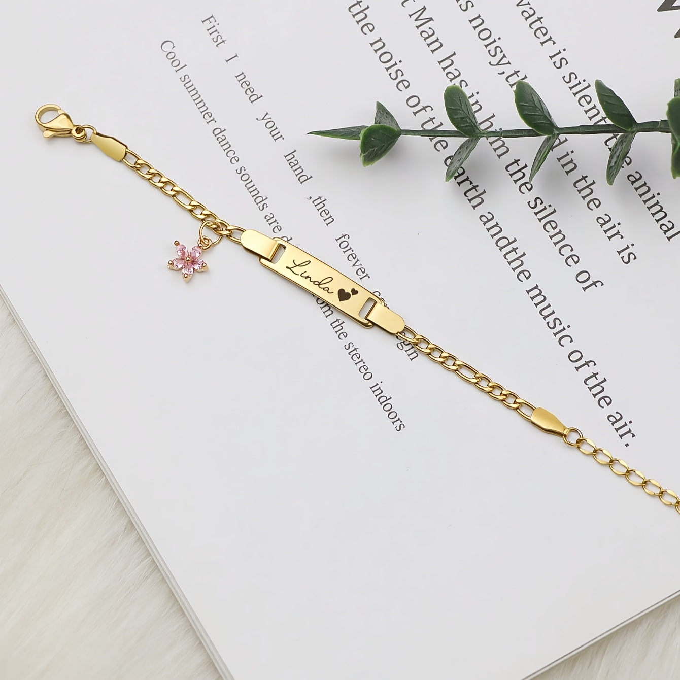 TEMU Custom Name Stainless Steel Bracelet, Cute Birthday Gift, Dear Jewelry, Suitable For Anniversaries, Fun And Meaningful Gift