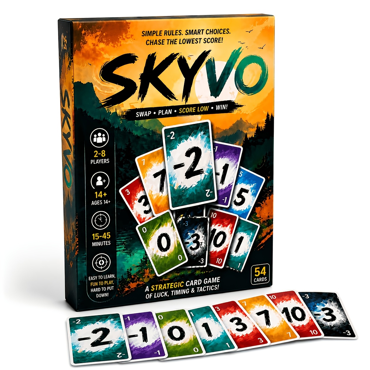 TEMU 1pc Strategy Digital Matching Card Game, Quick Scoring And Mechanics, And Revealing Cards To Eliminate Players, Luck, Strategy, And Brain