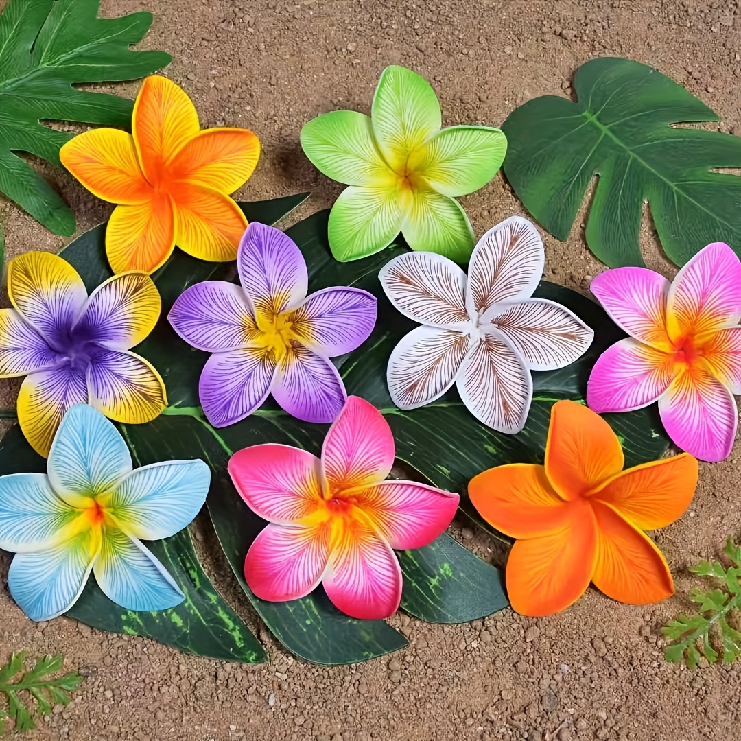 TEMU Decorative Hair Additions For Weddings And Island Parties, Featuring A 9cm Eva Foam Lily Ear Pick Hawaii