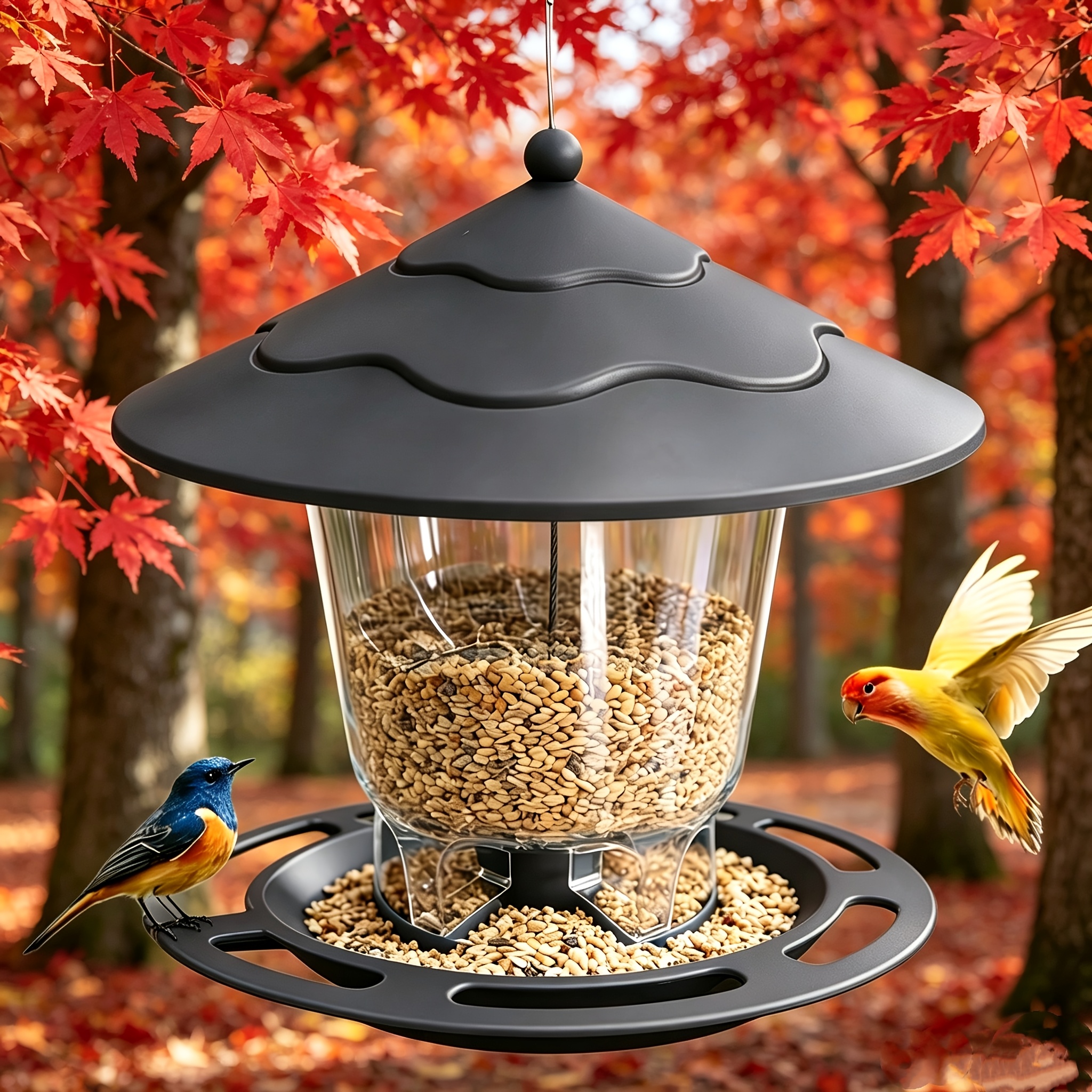 Outdoor Garden Hanging Automatic Hummingbird Feeder Wild Bird Feeder