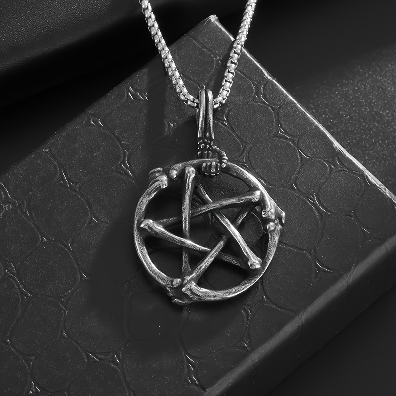 New Fashion Skull Bone Five-Pointed Star Pendant, Unisex Gift