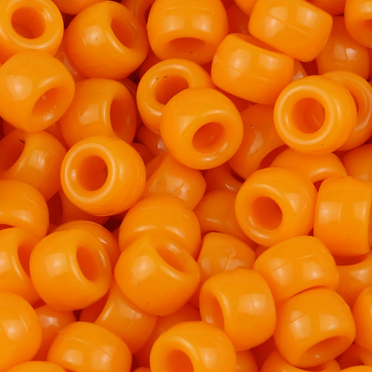 TEMU Approximately 498pcs-6×9mm Acrylic Solid Color Large Hole Beads, Colors Available For Diy Bracelet Earrings Clothing Accessories, Handmade Craft