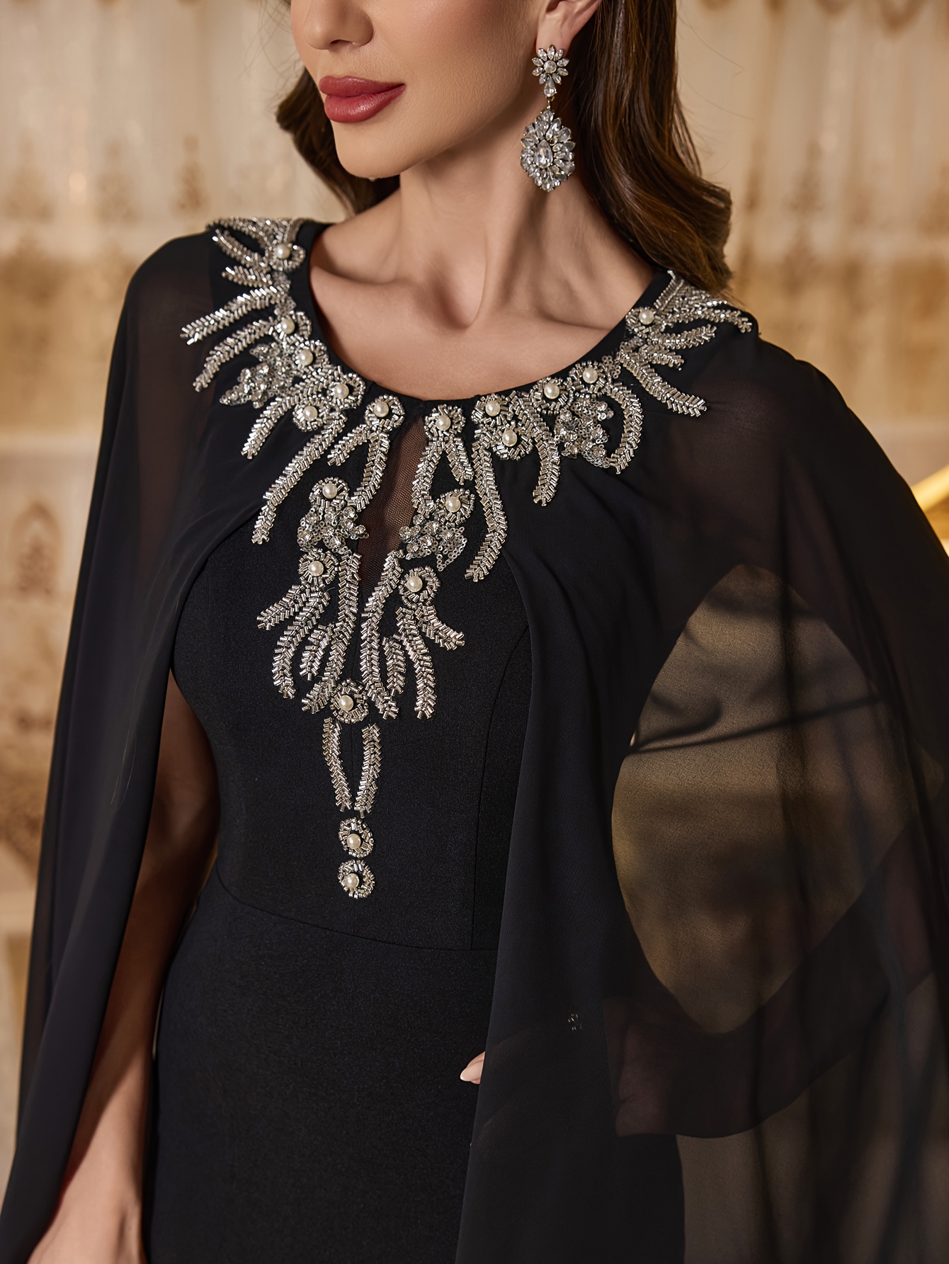 long sleeve lace ball gown wedding dresses Gina