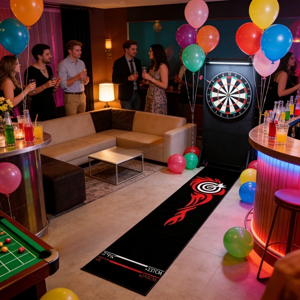 Modieuze dartaccessoires | Professioneel dartbord en dartmat met afstandsmarkeringen