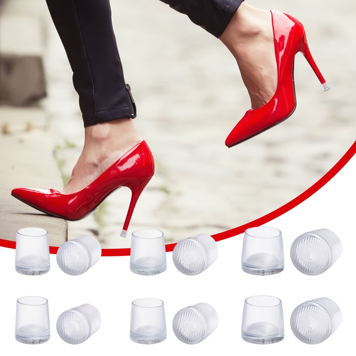 De Protectores De Transparentes, Tapas De Para Mujeres, Accesorios  Antideslizantes Y Amortiguadores Para El Talón