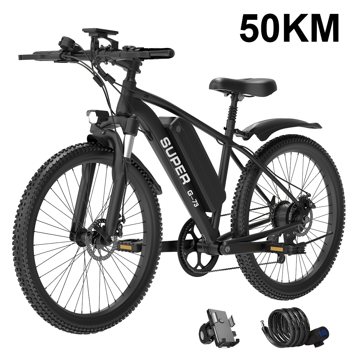 Image of Luxury Electric Bike For Adults, Stylish Design With 250w Motor And 48v Battery, Brakes, 25km/h, Long , Perfect For Daily Commuting And Riding