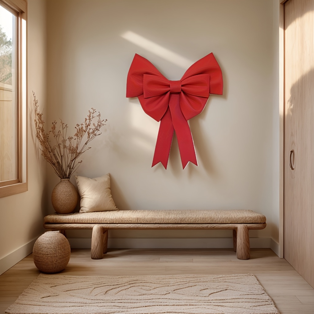 

1pc Large Red Bow Wall Decor, Eva Material, Hanging Decoration, No Power Or Battery Needed, Featherless, For Wedding, Christmas, Valentine's Day, Graduation, And More