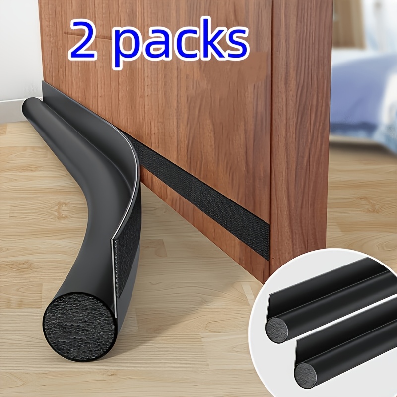 TEMU 2pcs Of Self-adhesive Door Bottom Sealing Strip - Durable, Soundproof, Insect-proof Sealing Strip, Suitable For And Households, Available In