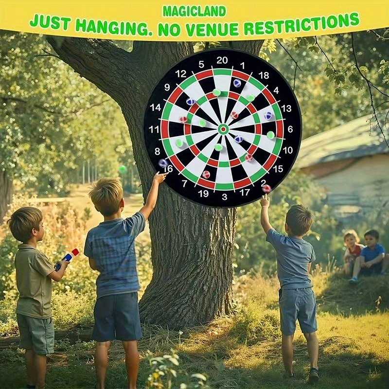 Kids Sticky Dart Board Game with 24 Sticky Balls
