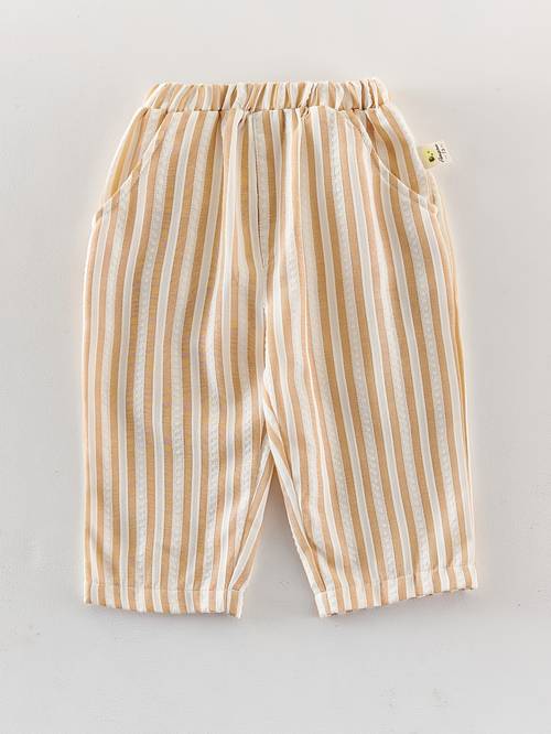 item picture spring summer baby toddler striped long pants boys girls casual pocket breathable trousers for outdoor