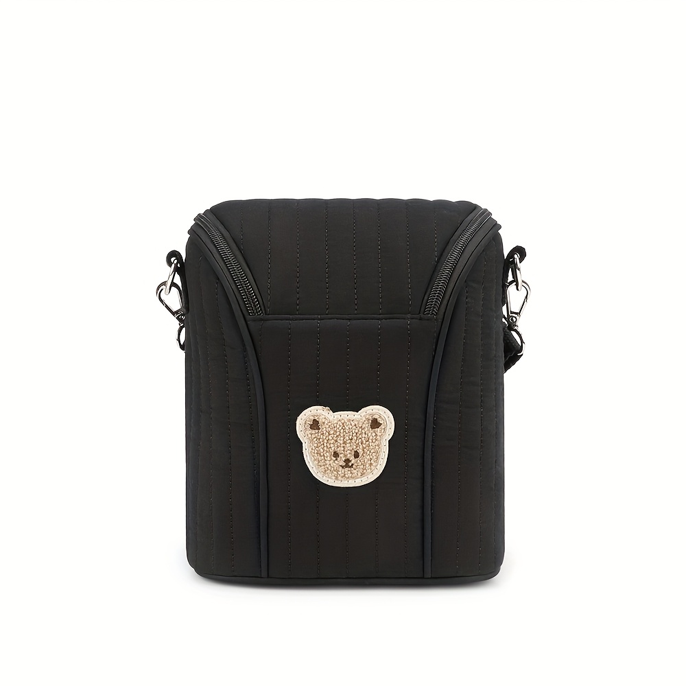 TEMU Un sac de maman portable pour les voyages avec une bouteille, un gobelet et un espace de rangement pour les produits