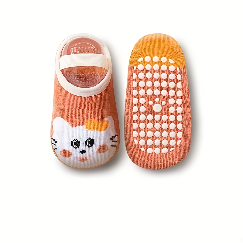 Multi-Pair Children's Anti-Slip Floor Socks, Cute Cartoon Designs
