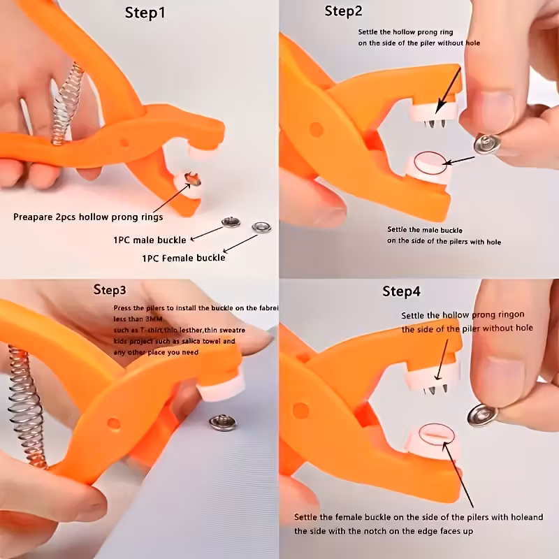 201pcs vibrant snap fastener kit with pliers 50 buttons heavy duty metal snap buttons fasteners in 20 colors compact case for diy crafts clothing hats bags easy to   travel sewing supplies 200 snap fasteners total hat accessories bag making versatile snaps sturdy construction   snaps   craft enthusiasts Product details 4