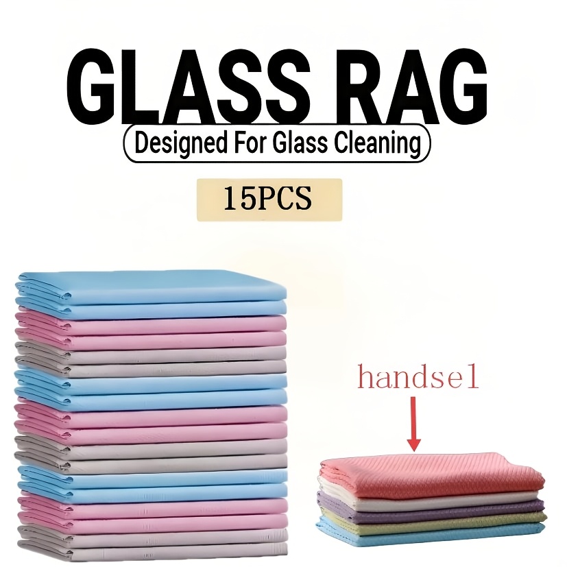 TEMU 10/15/20pcs Magical Cleaning Cloths - Fish Scale Patterned Glass Wiping Cloth, Kitchen Cleaning Cloth, Leaving No , Reusable - Suitable For