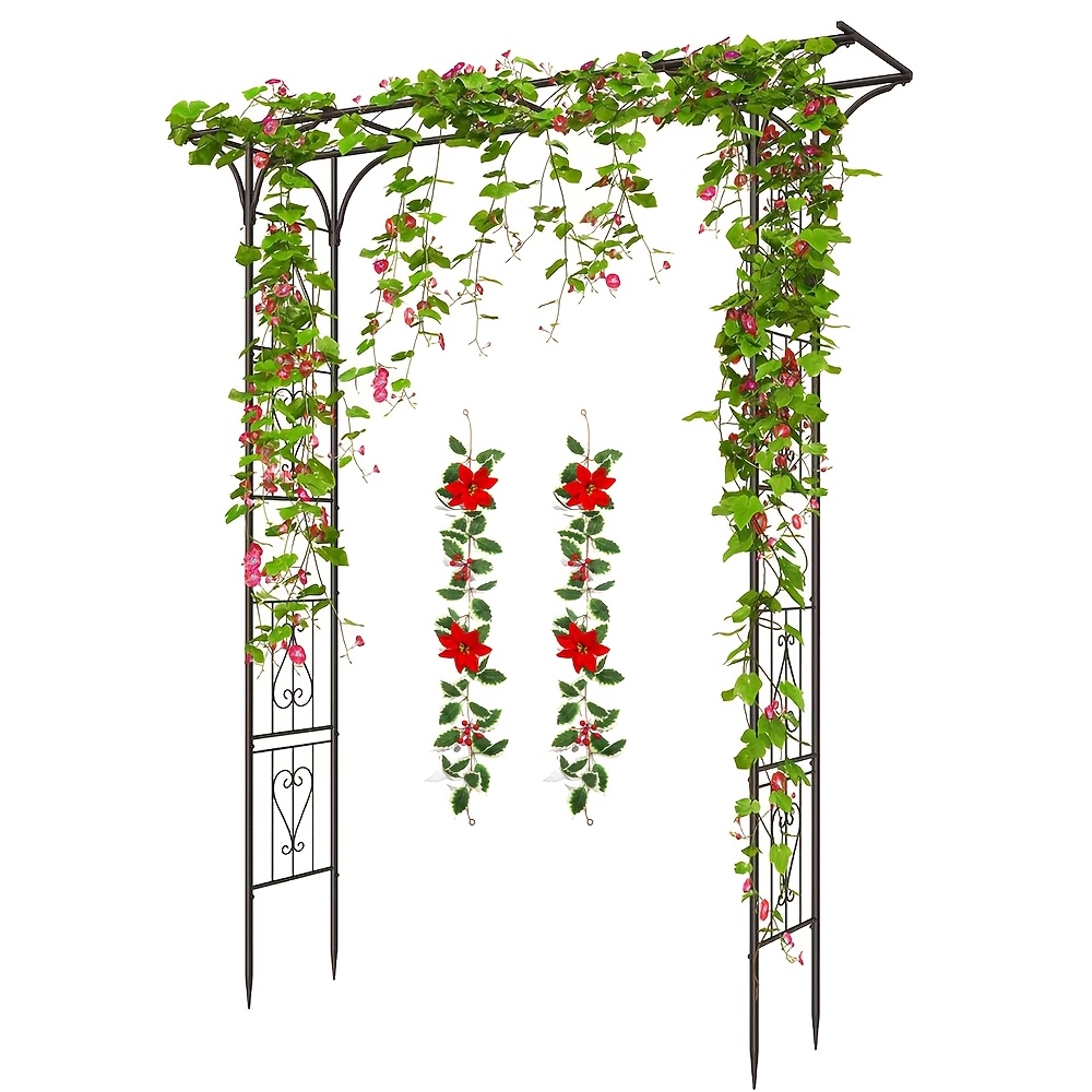 TEMU 2pcs 40.55 Inches Christmas Artificial Beautiful Luxurious Holly Vine With Red Berries And Holly Vine Decoration, Holly Vine Combination