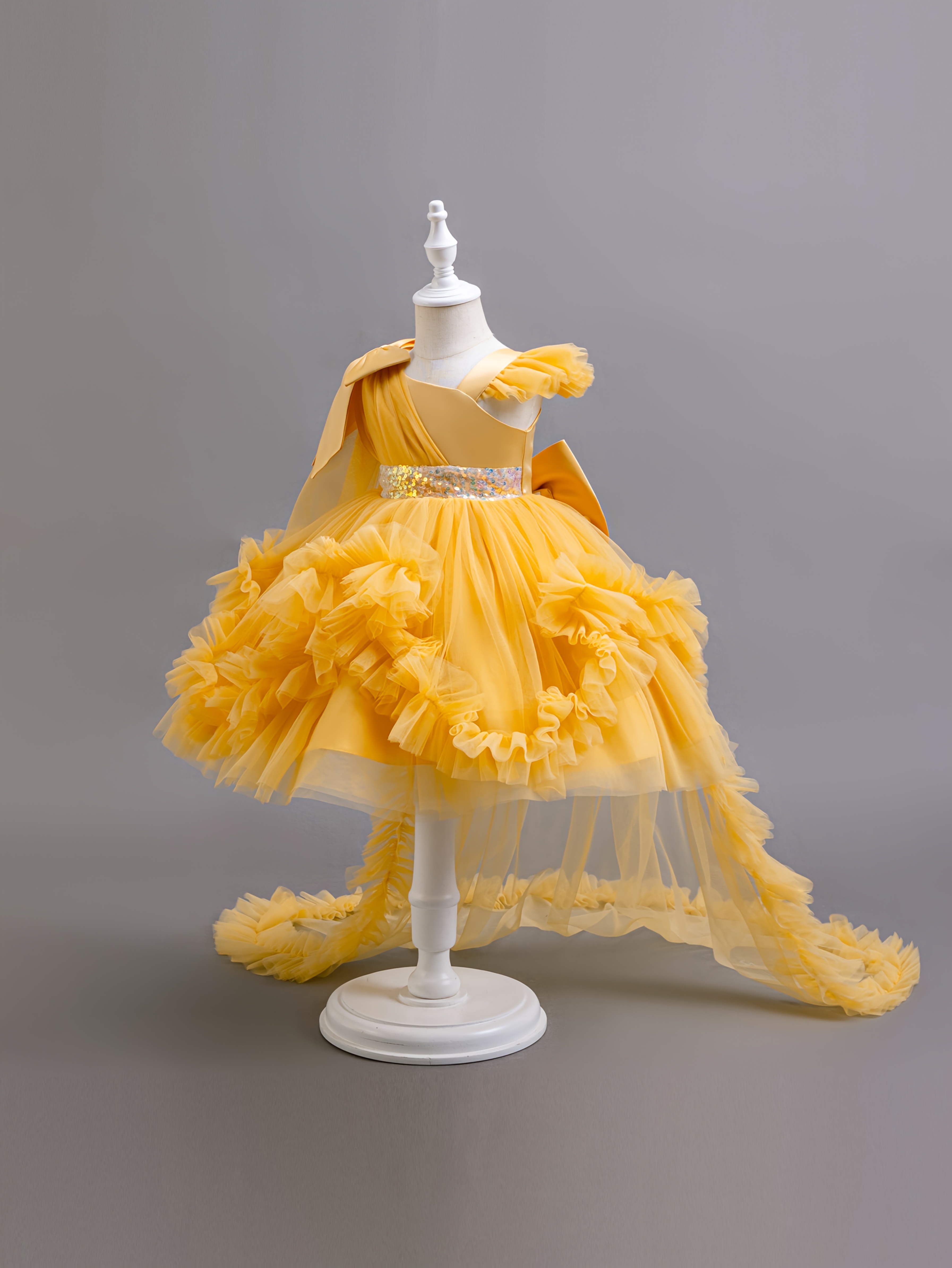 strapless open back dress Princess Dress Up Set for 3-6 Girls