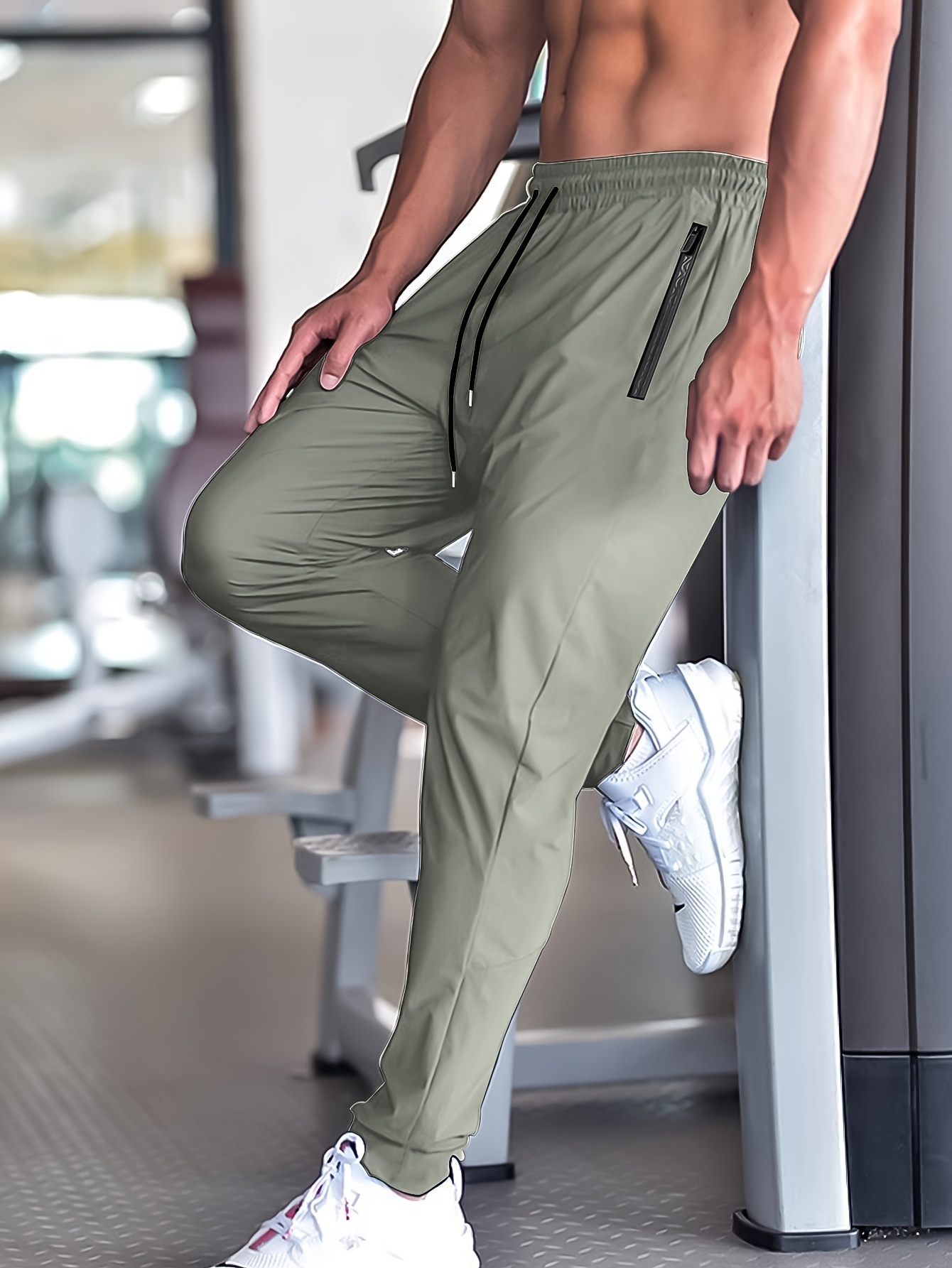men's breathable ice silky high fabric jogger - Temu United