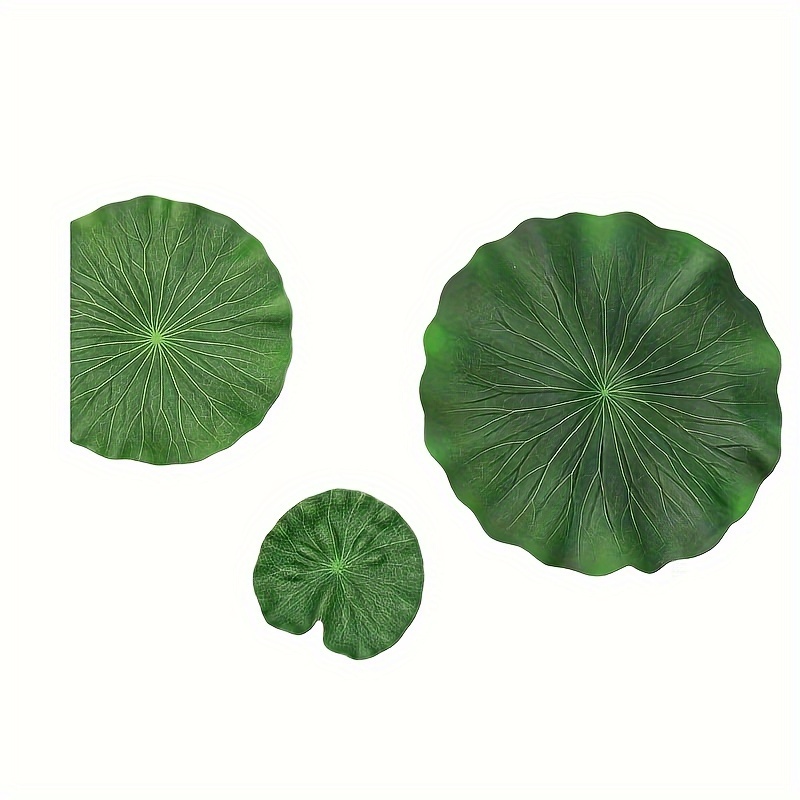 6pcs Eva Material Artificial Lily Pads - Realistic Floating Leaves For Pond, Koi Fish Pool, Patio, And Aquarium Decor