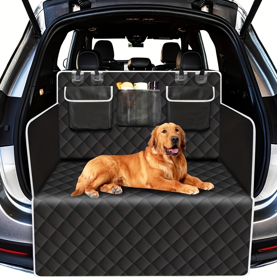 TEMU Pet Car Seat Cover With 3 Storage - Durable, Waterproof For Backseat