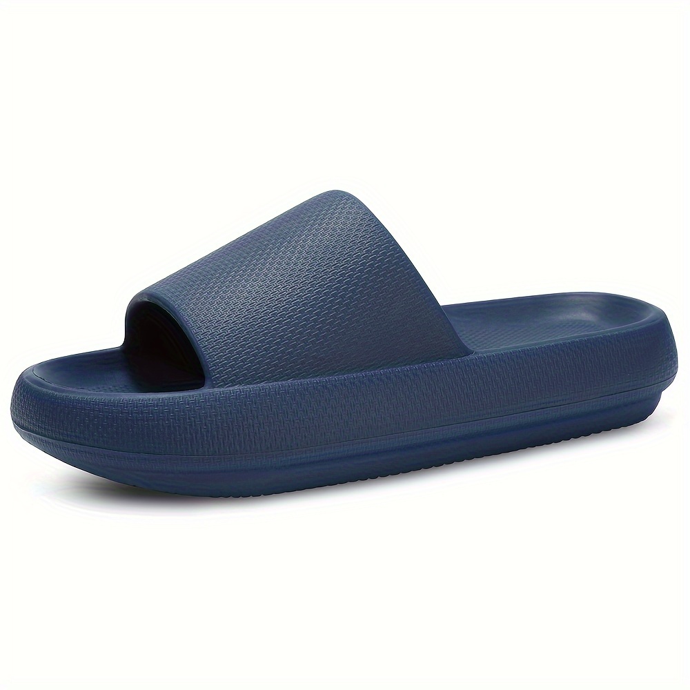 

Cloud Slippers For Men, Pillow House Slippers Shower Shoes Indoor Slides Bathroom Sandals, Ultimate Comfort, Lightweight, Thick Sole, Non-slip, Easy To Clean