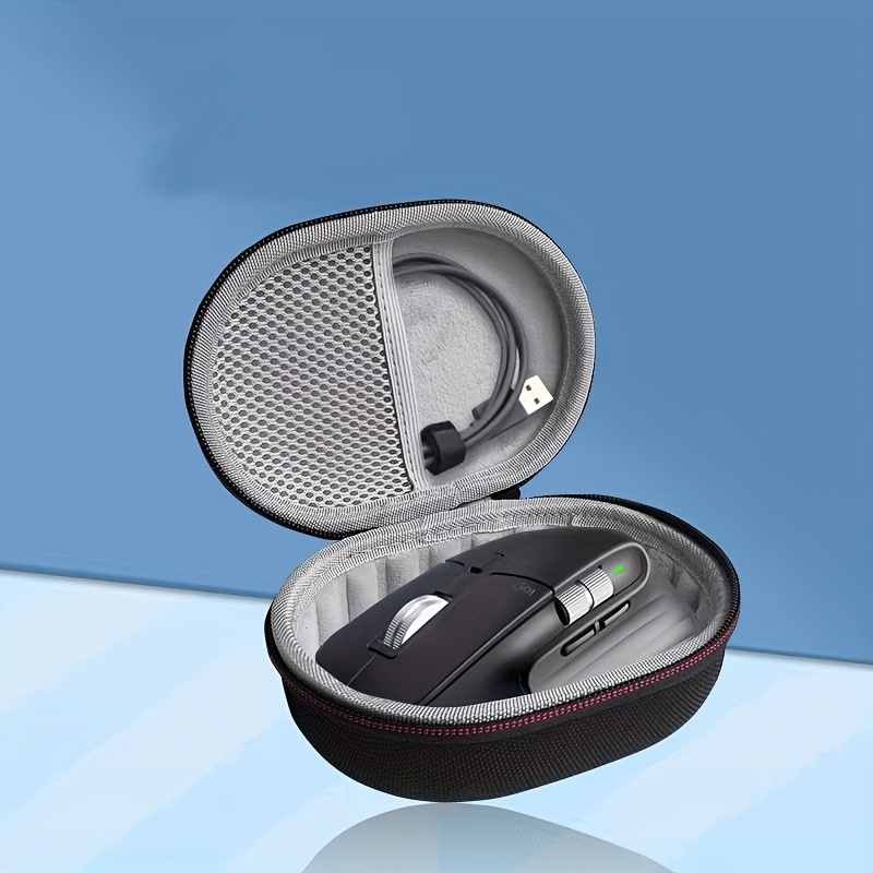 TEMU Étui de rangement pour souris Logitech, pochette de transport portable pour souris de jeu fil Bluetooth, coque rigide résistante à la pression