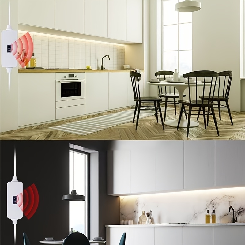USB LED ленти със сензори за движение за ръце и крака, подходящи за LED осветление под шкафове, кухни, шкафове, рафтове, плотове, LED светлинни ленти за спални, LED светлини за шкафове със сензор за движение, стълбища и нощни лампи за коридори