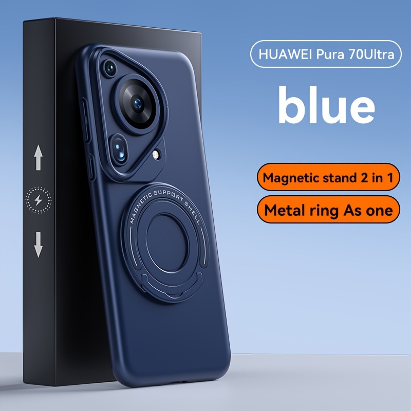 For Huawei Pura 70/Pura 70 Pro Premium Stand Phone Case, Comfortable Hand Feel, Classic Retro High Quality Pura 70 Pro Drop Resistant Case_voghion.com