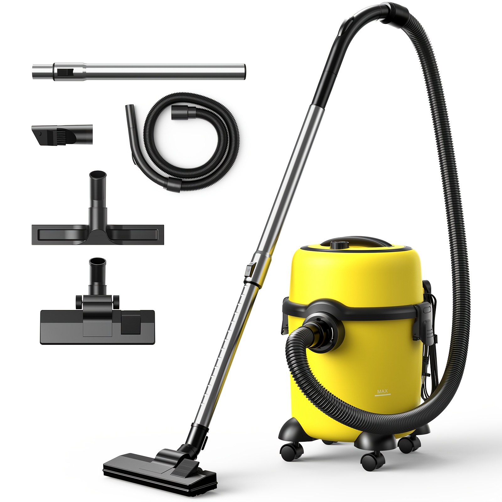TEMU Lubluelu Corded Dry/wet Vacuum Cleaner, 38000pa Super Power Blowing And Suction In One, Air Inlet H10 Hepa And Air Outlet Sponge Stick Electric