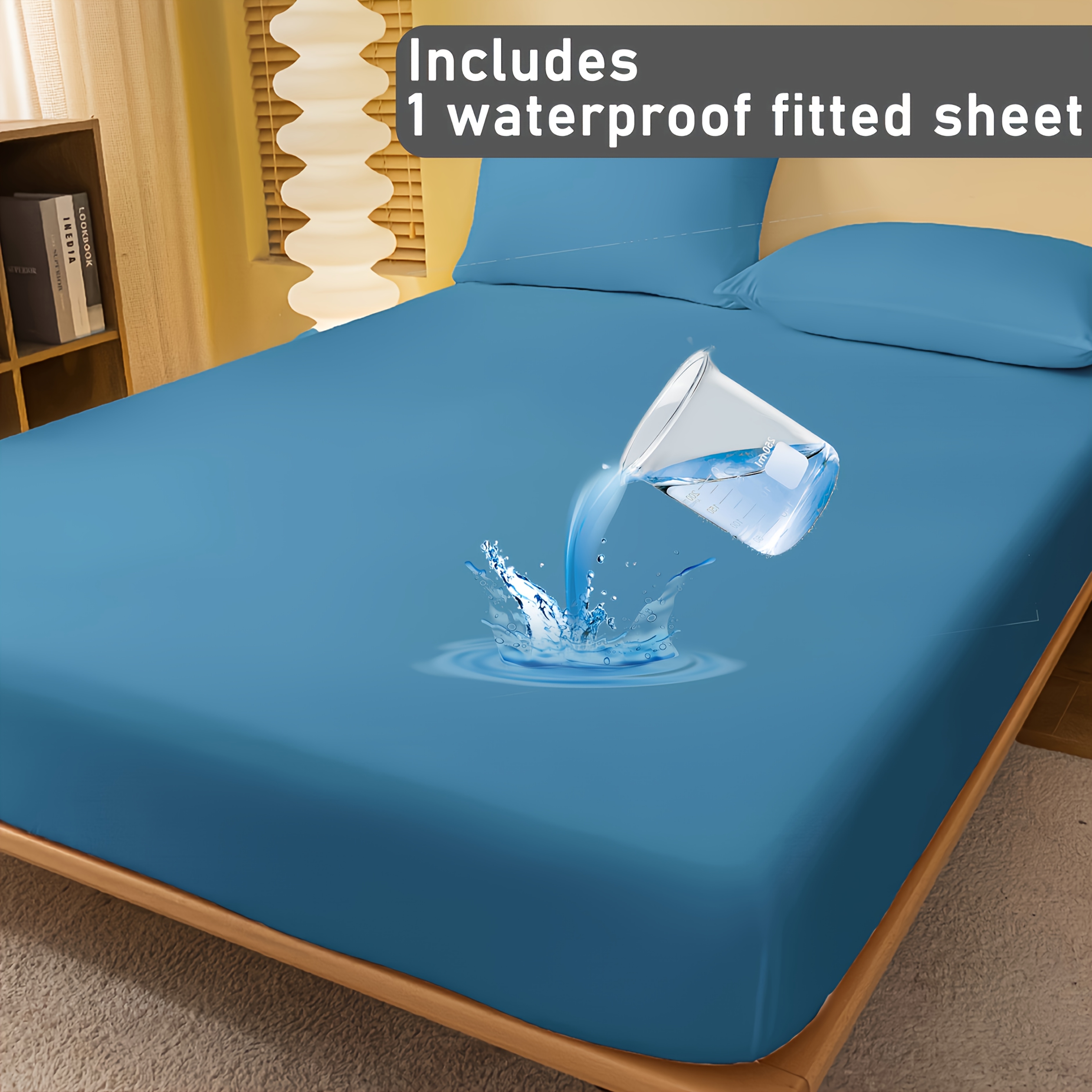 A Waterproof Mattress Cover That Is Soft, Comfortable, And Breathable. This Versatile Protector Is Suitable for Bedrooms, Guest Rooms, Apartments, And Schools, And Can Be Used Year-Round
