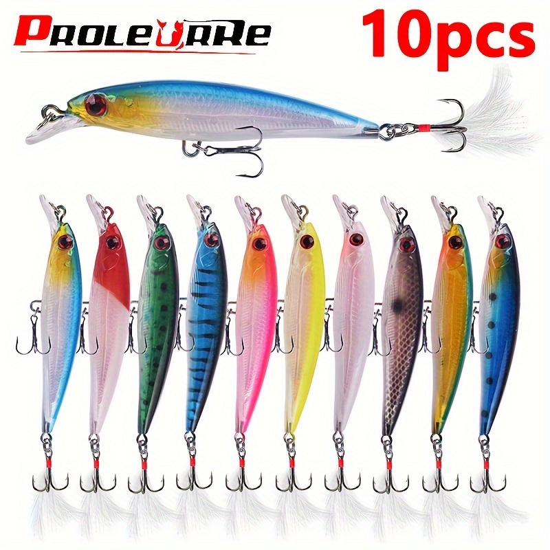 3pcs/set Multi-jointed Minnow Baits 9.7cm 14.7g Fishing Lures, Lifelike  Design, Sinking, Far Casting, 7 Sections, Hard Plastic Bait,  Freshwater/saltwater Fishing, Three Colors, Largemouth Bass, Catfish,  Outdoor Fishing Gear