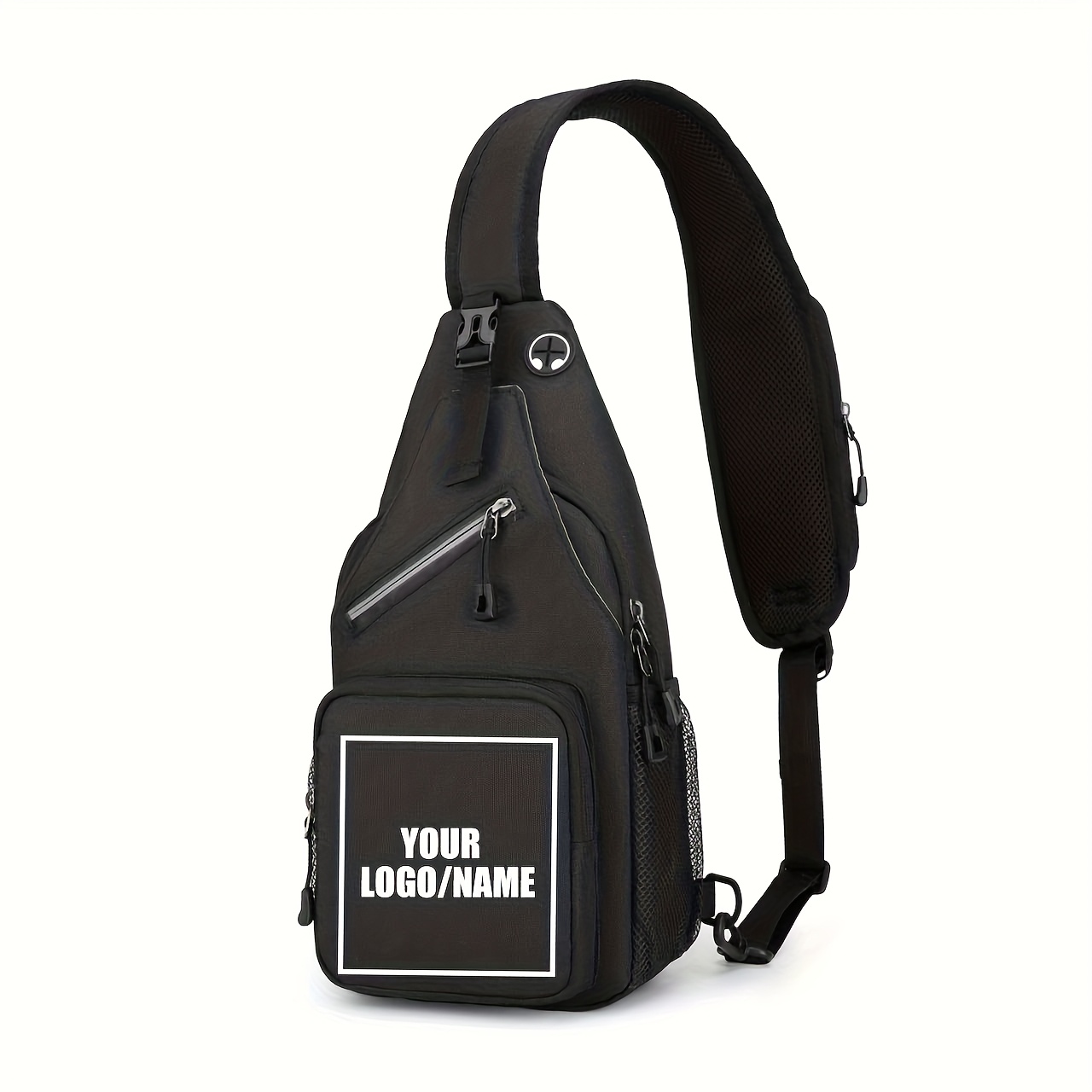 TEMU 1 Sac Bandoulière pour Homme, Grand Sac Unisexe à Grande avec Sangle Réglable et Design Multi-Poches, Idéal pour Air, Sport et , Personnalisable