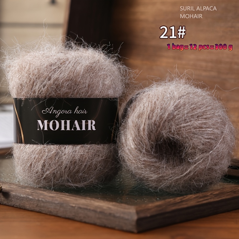 E-shop 1 Beutel Günstiges Alpakka-Garn, mehrfarbiges Garn zum Häkeln, Handstrickmaterial für modische Pullover, Mäntel mit Ausfräsung, Schals, Mützen,