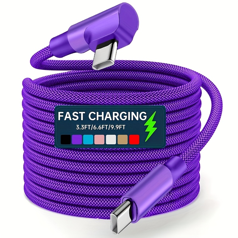 1pc 3pcs type c to type c fast charging cable durable flexible braided wire suitable for iphone 15 16 17series mobile phone charging for samsung xiaomi computers tablets etc ipad universal   between mobile phones and power banks pd