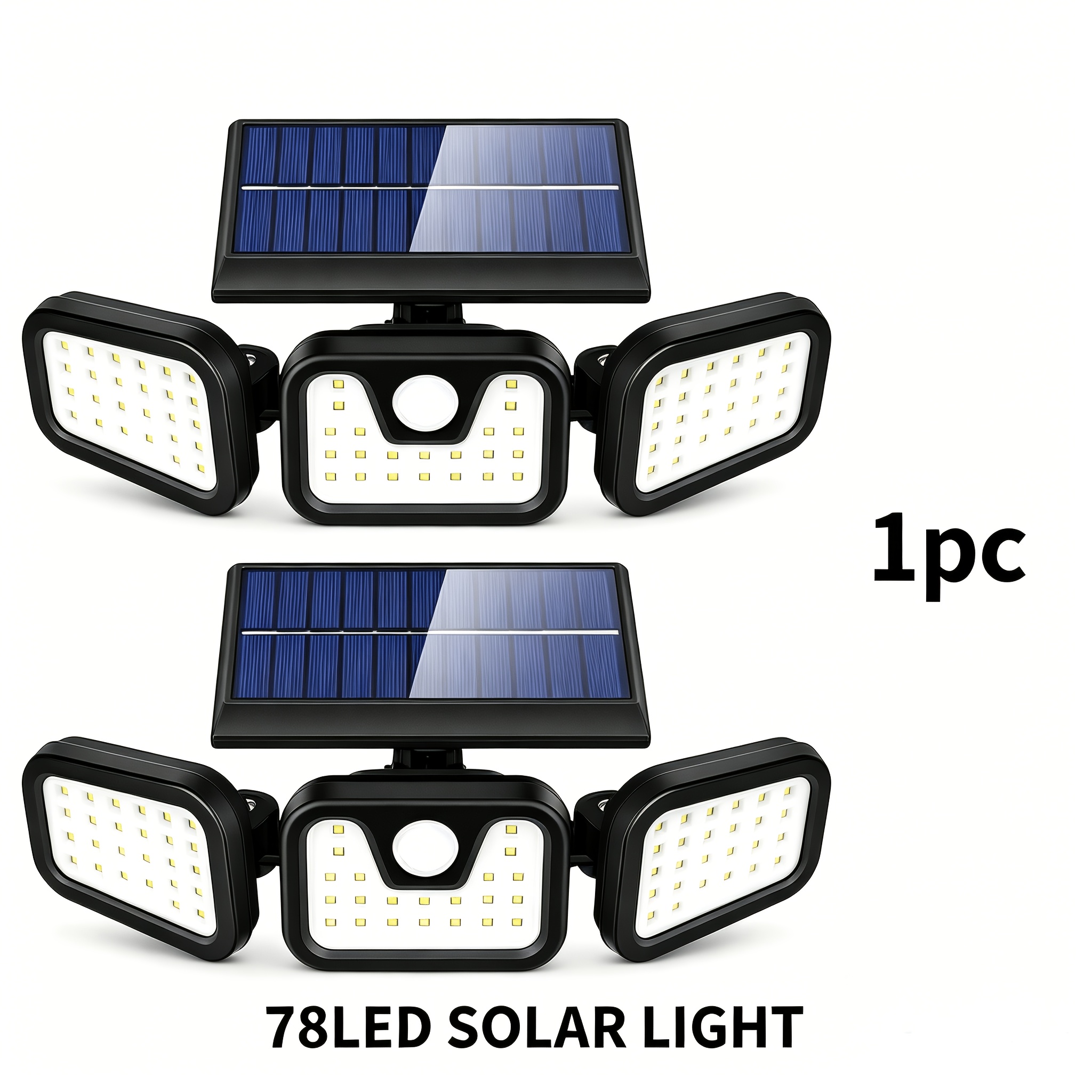78 LED Solar Motion Sensor Light with 3 Brightness Modes